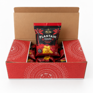 Olu olu spicy plantain chips red (24