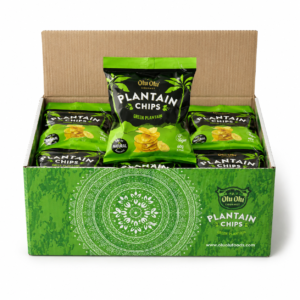 Olu olu green plantain chips box (24